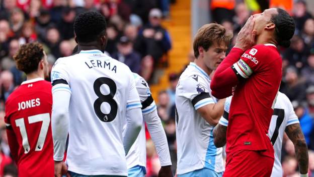 Liverpool 0-1 Crystal Palace: Jurgen Klopp’s side suffer blow to Premier League title hopes